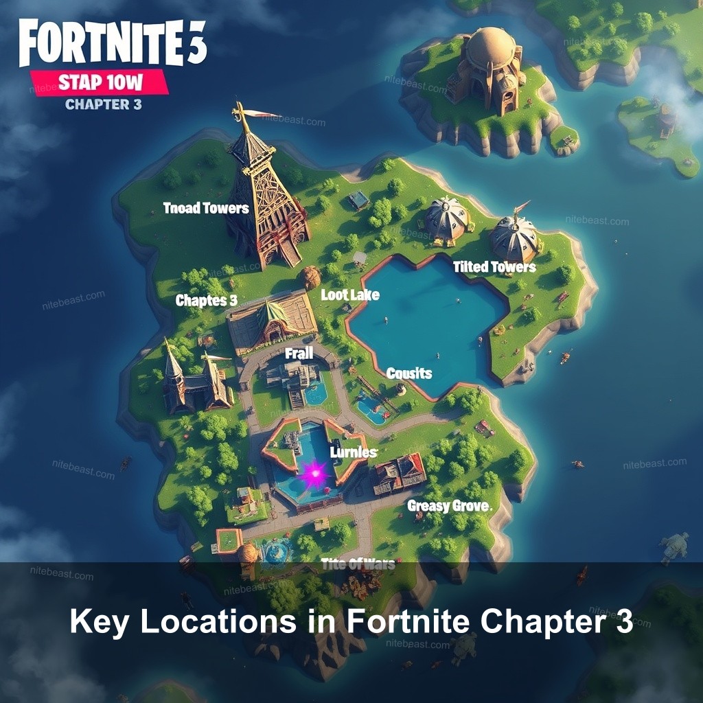 Key Locations in Fortnite Chapter 3