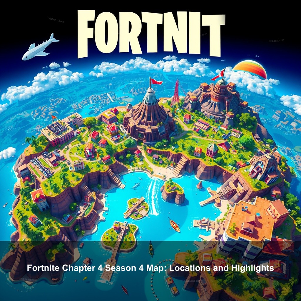 Fortnite Chapter 4 Season 4 Map: Locations and Highlights