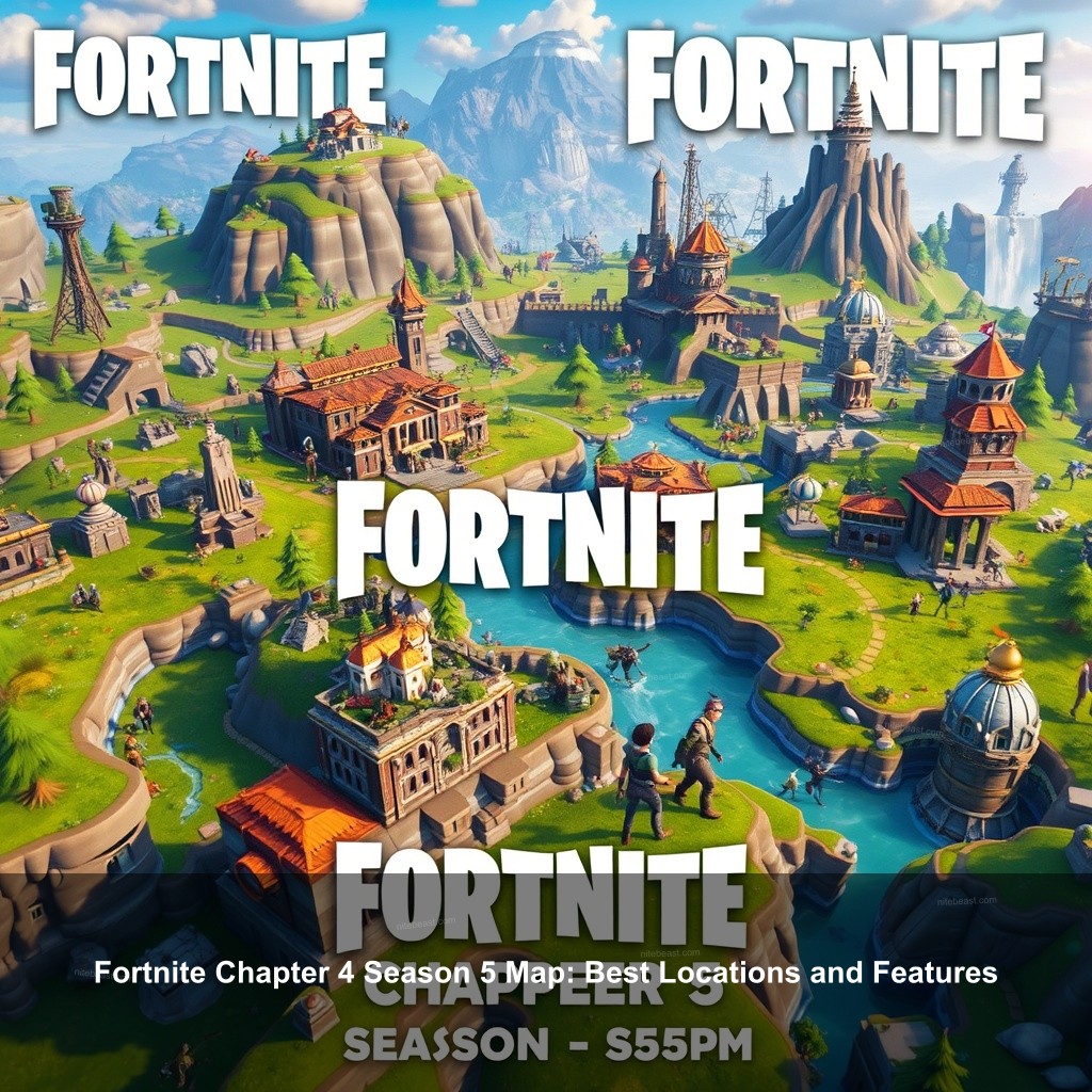 Fortnite Chapter 4 Season 5 Map: Best Locations and Features