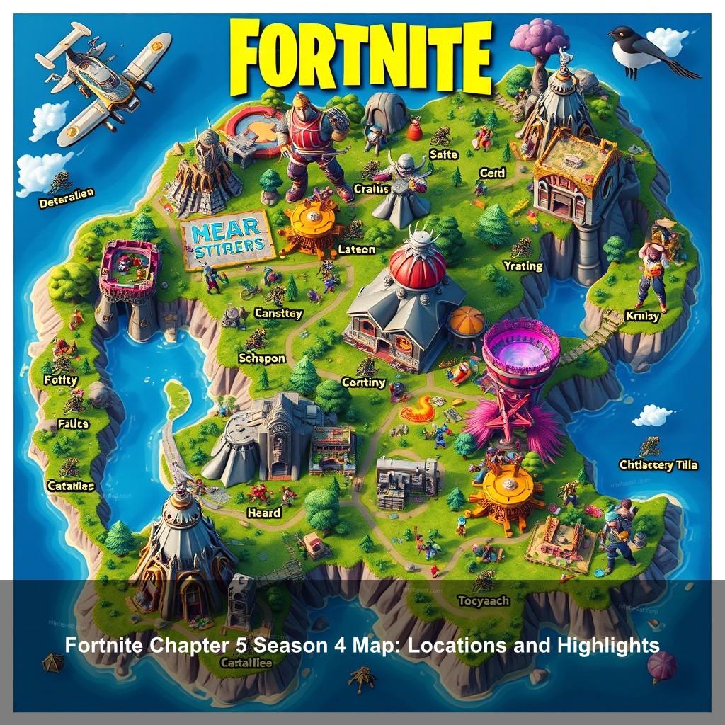 Fortnite Chapter 5 Season 4 Map: Locations and Highlights