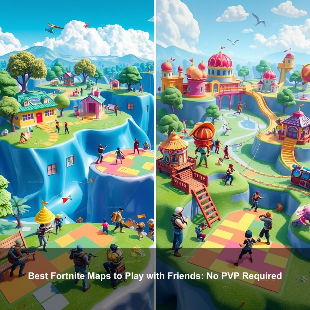 Best Fortnite Maps to Play with Friends: No PVP Required