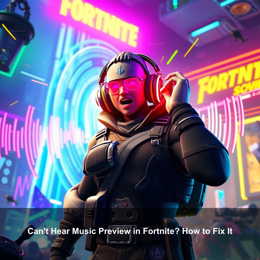 Can't Hear Music Preview in Fortnite? How to Fix It