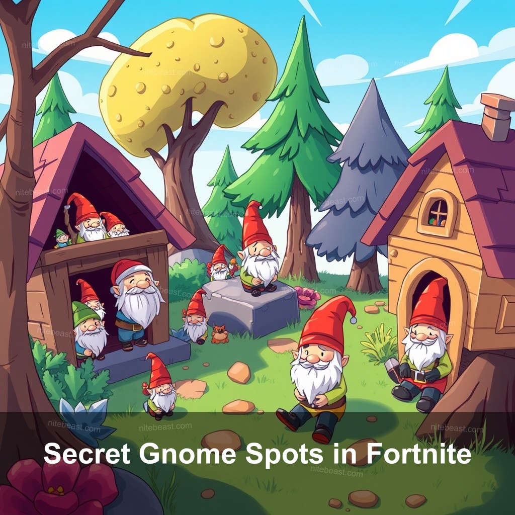 Secret Gnome Spots in Fortnite