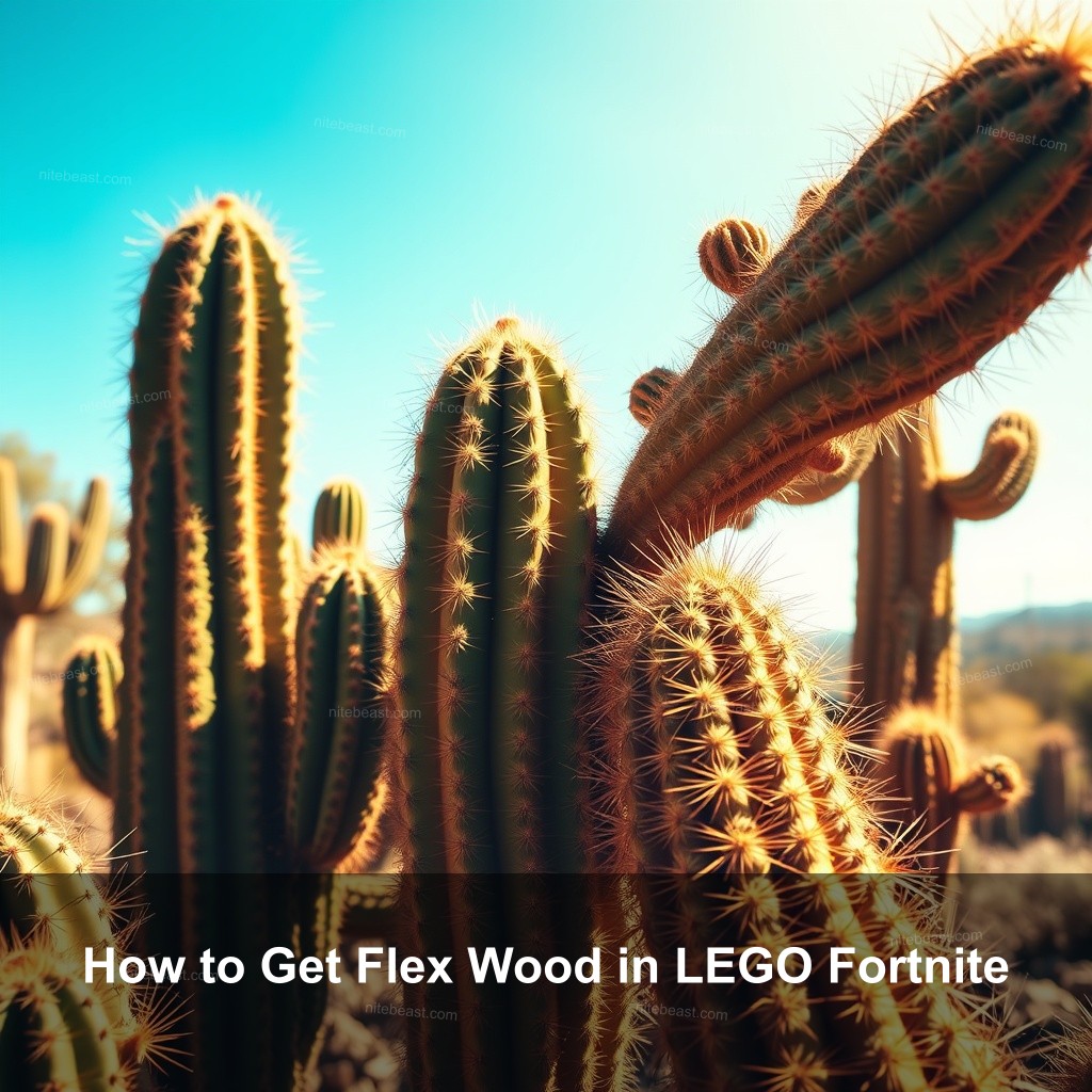 How to Get Flex Wood in LEGO Fortnite